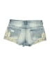 Mudd 100% Cotton Paisley Blue Denim Shorts Size 7 - photo 2