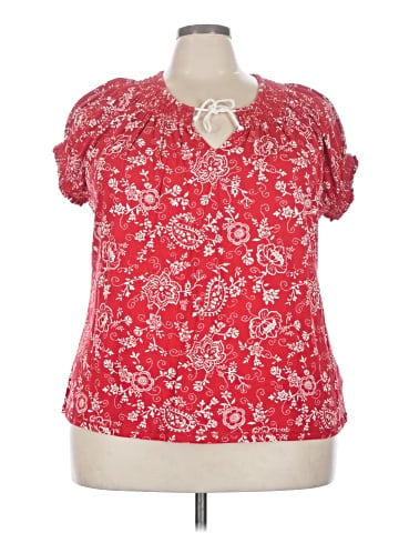 Lauren Jeans Co. Short Sleeve Blouse (view 1)