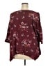 Green Envelope Burgundy Short Sleeve Top Size 2X - photo 2