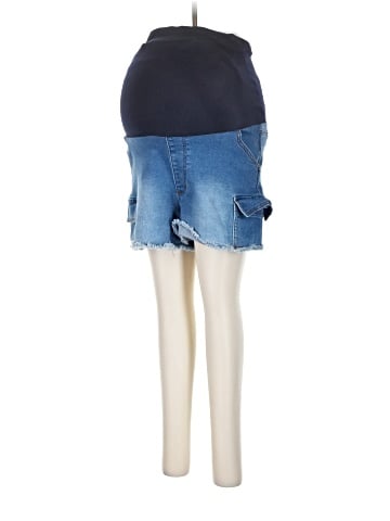 Indigo Rising Denim Shorts (view 1)