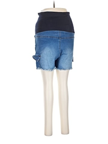 Indigo Rising Denim Shorts (view 2)