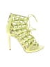 Guess 100% Synthetic Yellow Sandals Size 8 - photo 1