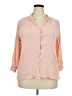 Cato Pink 3/4 Sleeve Button-Down Shirt Size 22 - 24 - photo 1