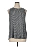 Apt. 9 Houndstooth Silver Sleeveless T-Shirt Size XL - photo 1
