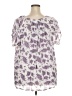 Bit & Bridle Purple Short Sleeve Blouse Size 3X - photo 2