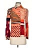 Tory Burch Color Block Orange Long Sleeve Blouse Size 0 - photo 1