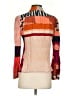 Tory Burch Color Block Orange Long Sleeve Blouse Size 0 - photo 2