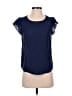 Mine Blue Short Sleeve Top Size M - photo 1