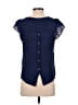 Mine Blue Short Sleeve Top Size M - photo 2