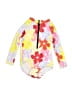 Unbranded Floral Yellow One Piece Swimsuit Size 12-18 mo - photo 1