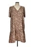 A New Day 100% Polyester Animal Print Brown Casual Dress Size L - photo 1