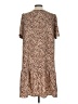 A New Day 100% Polyester Animal Print Brown Casual Dress Size L - photo 2
