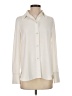 Vince. 100% Polyester Solid Ivory Long Sleeve Blouse Size S - photo 1