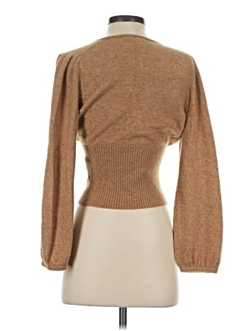 Madewell Wrap V-Neck Sweater in Coziest Yarn (view 2)