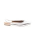 Eric Javits Metallic White Flats Size 9 - photo 1