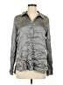 Rails Metallic Gray Long Sleeve Blouse Size M - photo 1