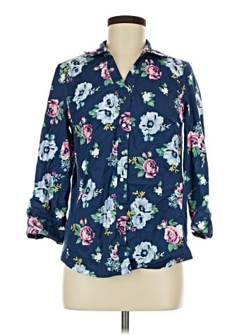 Tantrums 3/4 Sleeve Button-Down Shirt (view 1)