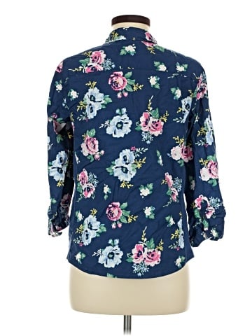 Tantrums 3/4 Sleeve Button-Down Shirt (view 2)