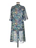 Lularoe 100% Polyester Blue Kimono Size M - photo 2