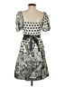 Lapis 100% Cotton Paisley Gray Cocktail Dress Size S - photo 2