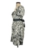 Lapis 100% Cotton Paisley Gray Cocktail Dress Size S - photo 5