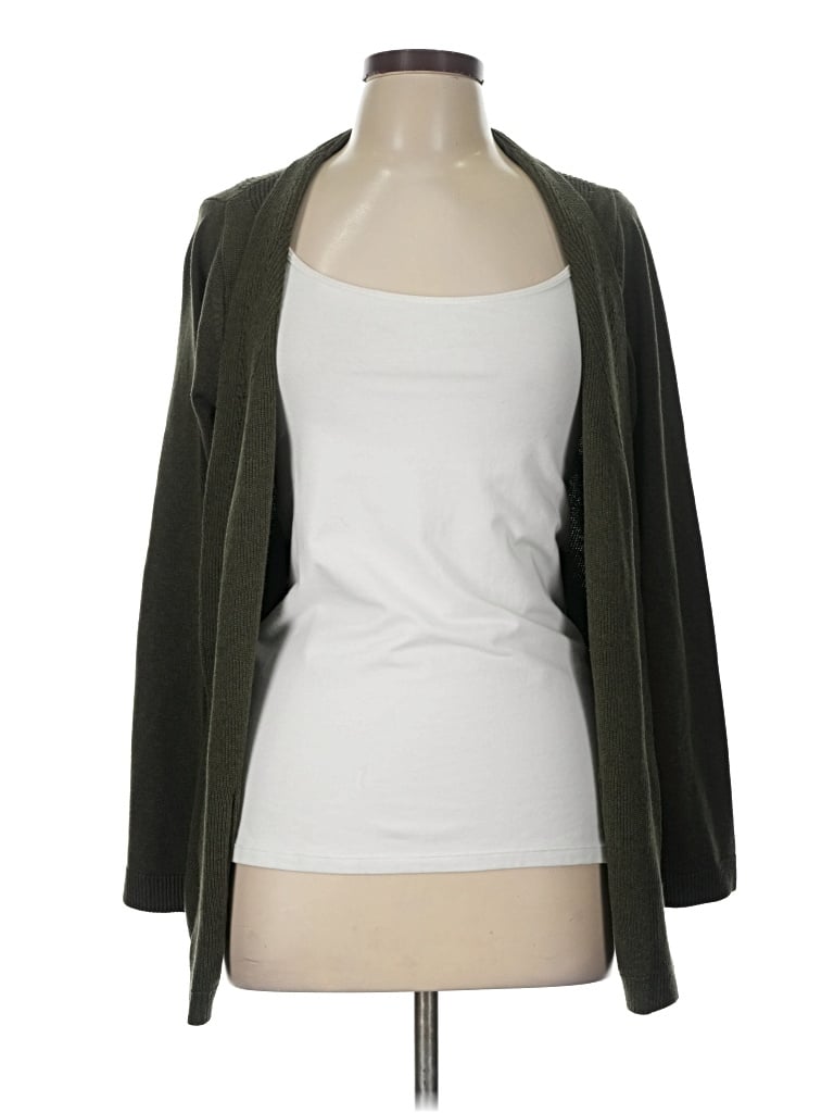 Pre-owned Talbots Outlet Cardigan Sweater In Green