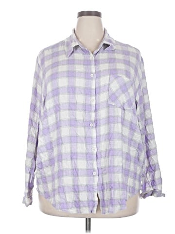 Lane Bryant 3/4 Sleeve Button-Down Shirt (view 1)