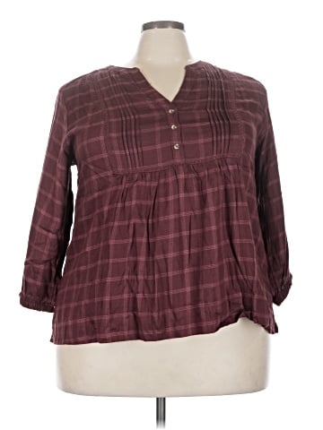 Wrangler Jeans Co 3/4 Sleeve Blouse (view 1)