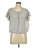 Max Studio Ivory Short Sleeve T-Shirt Size L - photo 1
