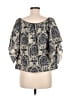 Unbranded 100% Polyester Blue 3/4 Sleeve Blouse Size M - photo 2