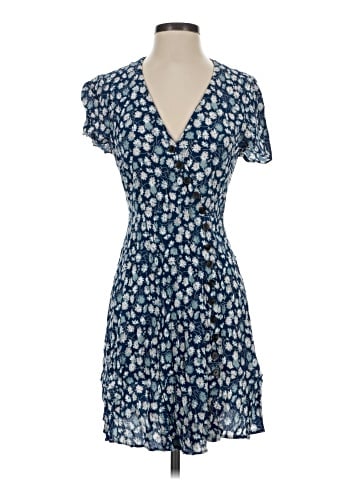 Madewell Button-Wrap Dress in French Floral (view 1)
