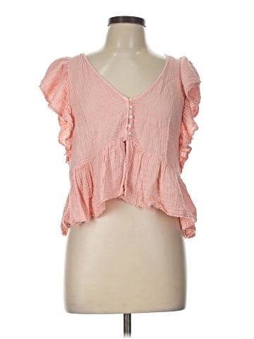 American Eagle Outfitters Short Sleeve Blouse (view 1)