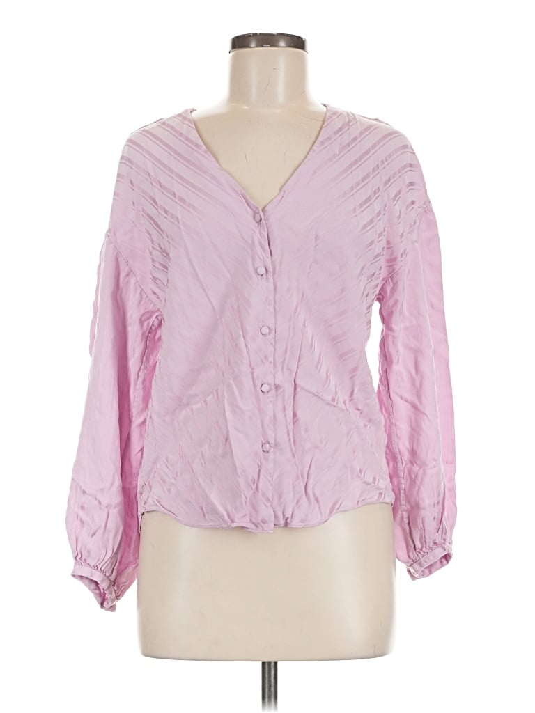 Pre-owned Joie Long Sleeve Blouse In Pink