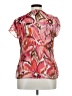 East5th 100% Polyester Pink Short Sleeve Blouse Size XL - photo 2