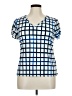 Calvin Klein Blue Short Sleeve Blouse Size XL (petite) - photo 1