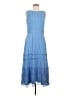 Neiman Marcus 100% Polyester Blue Casual Dress Size 8 - photo 1