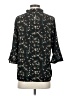 Downeast 100% Polyester Floral Black 3/4 Sleeve Blouse Size S - photo 2