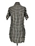 Madewell 100% Viscose Checkered-gingham Black Short Sleeve Button-Down Shirt Size XS - photo 2