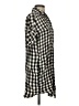 Madewell 100% Viscose Checkered-gingham Black Short Sleeve Button-Down Shirt Size XS - photo 4