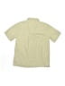 Old Navy 100% Cotton Solid Tan Short Sleeve Button-Down Shirt Size M (kids) - photo 2