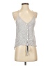 Millibon 100% Rayon Gray Sleeveless Top Size S - photo 1