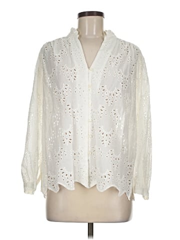 Birds of Paradis by Trovata Long Sleeve Blouse (view 1)