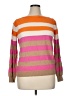 Joe Fresh Stripes Orange Pullover Sweater Size XL - photo 1