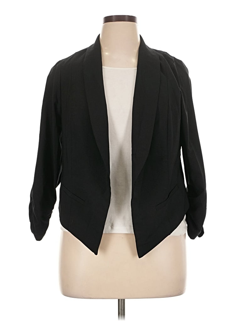 Pre-owned Torrid Blazer Jacket In Black