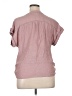 Lily White Pink Short Sleeve Blouse Size XL - photo 2