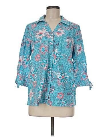 Erika 3/4 Sleeve Button-Down Shirt (view 1)