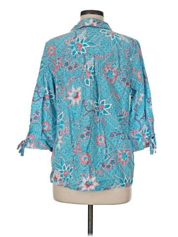 Erika 3/4 Sleeve Button-Down Shirt (view 2)