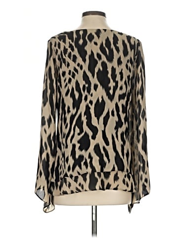 Parker Long Sleeve Silk Top (view 2)
