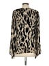 Parker 100% Silk Animal Print Tan Long Sleeve Silk Top Size XS - photo 2