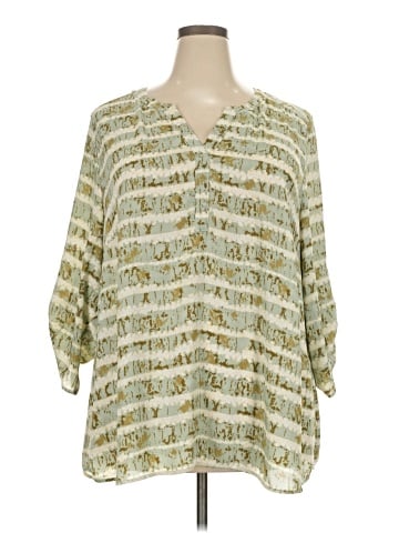 Black Rainn 3/4 Sleeve Blouse (view 1)